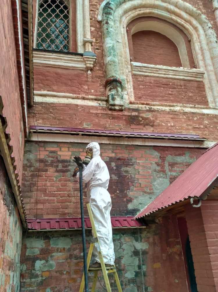 бластинг очистка фасадов